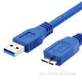 Hochgeschwindigkeit 5 -Gbit / s -Datenlade -Micro -USB 3.0 -Kabel für eine tragbare externe Festplatte